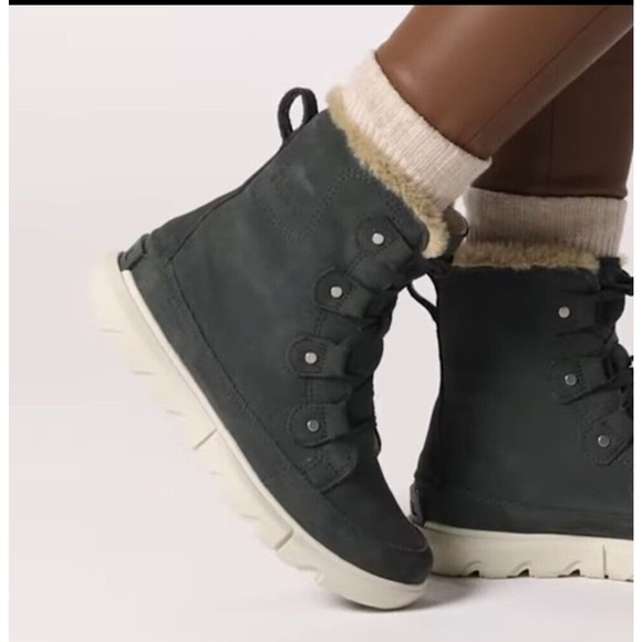 Sorel Women's Explorer Next Joan Waterproof Insulated Boot - Grill/Fawn NWB 6.5 - Picture 10 of 16